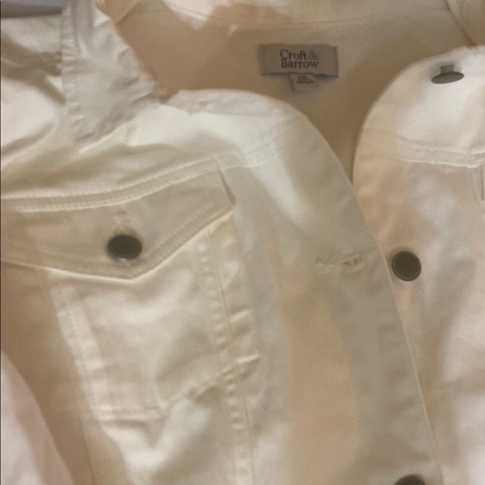 Croft & Barrow White Jacket